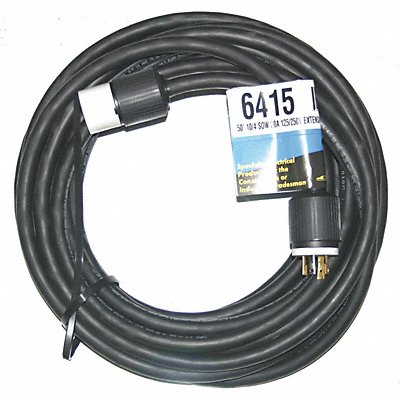 Extension Cord 50ft 10Ga 30A SOW Blk MPN:6415