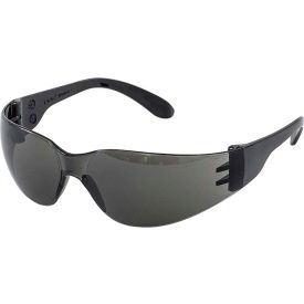 ERB® IProtect® Frameless Safety Glasses Anti-Scratch Gray Lens Black Temples Pk of 12 - Pkg Qty 12 WEL17450BKGY
