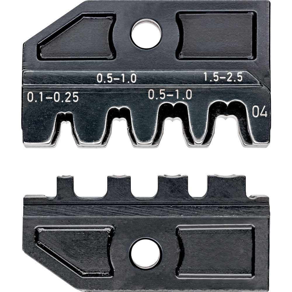 Crimper Dies, Tool Type: Crimping Die , Size: 26 - 14 AWG , Color: Black  MPN:97 49 04