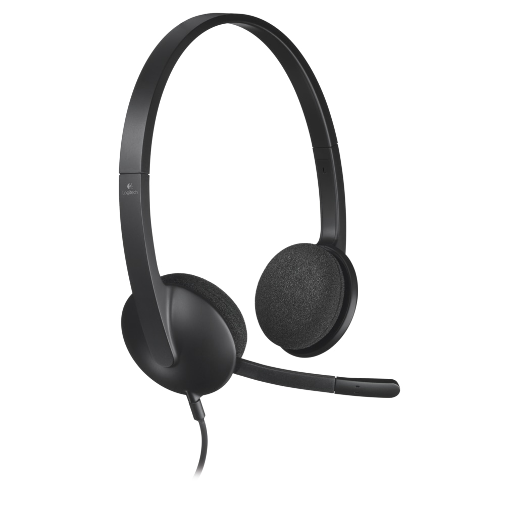 Logitech H340 USB Headset, Black (Min Order Qty 3) MPN:981-000507
