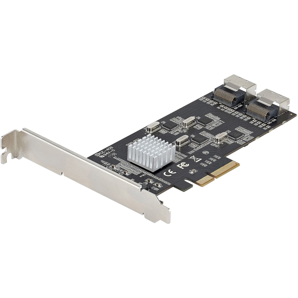 StarTech.com 8 Port SATA PCIe Card, PCI Express 6Gbps SATA Expansion Card with 4 Controllers, PCI-e x4 Gen 2 to SATA III Adapter Card - SATA III 6Gbps PCIe x4 Gen 2 card - PCIe SATA expansion card has 2x Mini-SAS ports MPN:8P6G-PCIE-SATA-CARD