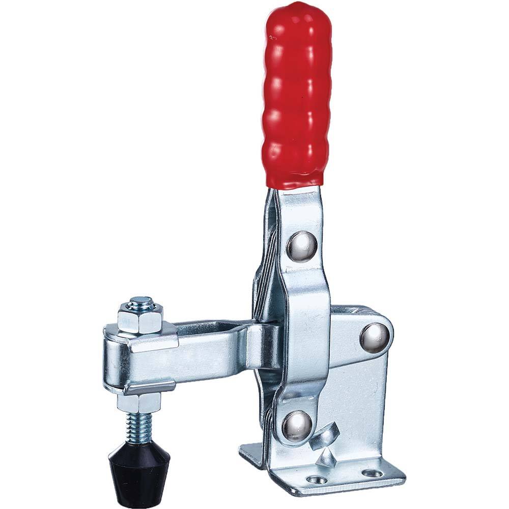 Manual Hold-Down Toggle Clamp: Vertical, 397 lb Capacity, U-Bar, Flanged Base MPN:CH-101-D
