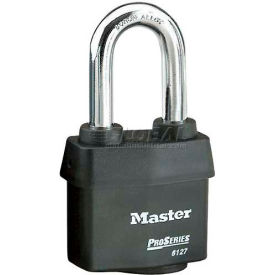 Master Lock® No. 6127LH High Security Steel Weather Resistant Covered Laminated Padlocks - Pkg Qty 24 7LH612