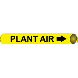 NMC™ Precoiled & Strap-On Pipe Marker Plant Air Fits 3/4