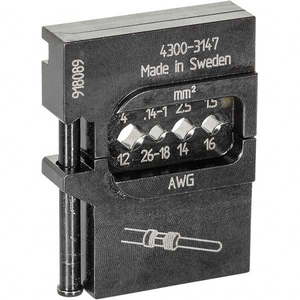 Crimpers, Crimper Type: Terminal , Capacity: 26-12 AWG , Style: Non-Insulated Connectors  MPN:1830732