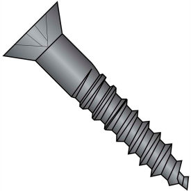 #12 x 3 Phillips Flat Full Body 2/3 Thread Wood Screw Black Oxide and Oil - Pkg of 600 1248DPFB