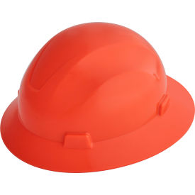 Jackson Safety Advantage Full Brim Hard Hat Non-Vented 4-Pt. Ratchet Suspension Orange 20803