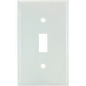 Sunlite® Toggle Switch Plate 1-Gang White Pack of 12 40885-NS