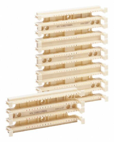 Terminal Blocks, Block Type: Connecting , Mounting Type: Wall , Contact Material: Phosphor Bronze , Block Material: Polycarbonate , Block Color: White  MPN:110CB4PR10