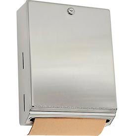 Bobrick® ClassicSeries™ Vertical Folded Paper Towel Dispenser W/Tumbler Lock Stainless B-262