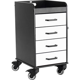TrippNT Compact Cart w/ White Drawers 14-3/8