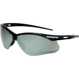 Jackson Safety SG Safety Glasses Black Frame Smoke Mirror Lens Anti-Scratch 50006