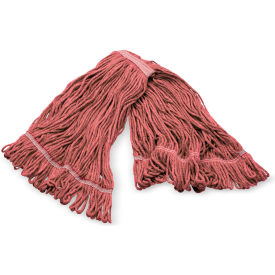 Carlisle® 4-Ply Anti-Microbial Looped End Mop w/ Red Band Large Red - Pkg Qty 12 369325M05