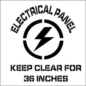 Plant Marking Stencil 20x20 - Electrical Panel PMS241