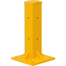 GoVets™ Bolt-On Steel Post For Single 2-Rib Guard Rail 18