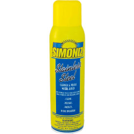 Simoniz Stainless Steel Cleaner & Polish 20 oz. Aerosol Can 12 Cans - S3331012 S3331012
