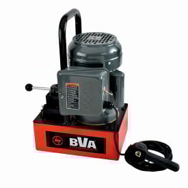 BVA Hydraulic Electric Pump 0.5 HP 1 Gallon 3 Way/3 Position Manual Valve 10' Pendant PE30W3N01A