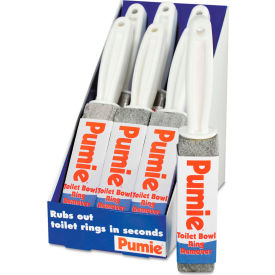Pumie® Toilet Bowl Ring Remover Pumice w/Handle Gray 6/Case - UPMJAN6 UPMJAN6