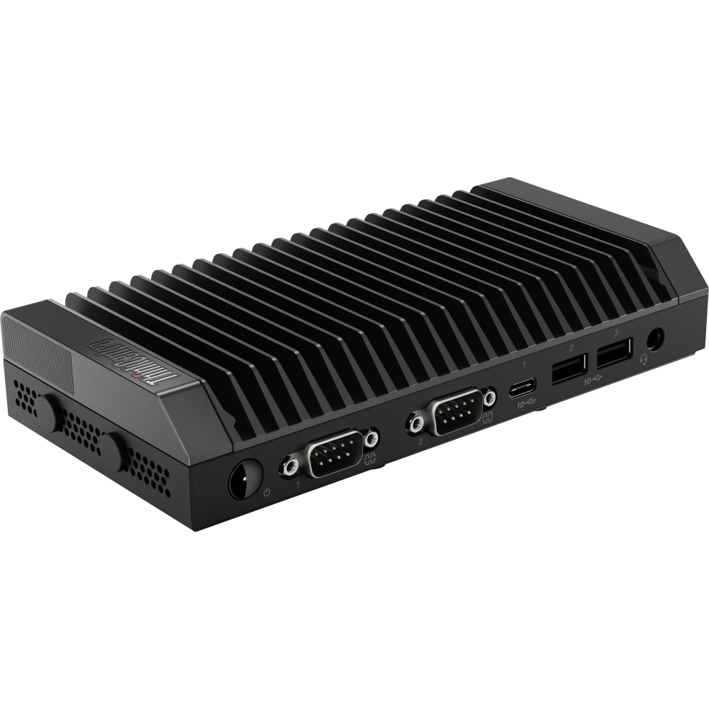 Lenovo ThinkCentre M90n-1 IoT 11AH - Nano - Celeron 4205U / 1.8 GHz - RAM 4 GB - SSD 512 GB - TCG Opal Encryption, NVMe - UHD Graphics 610 - - Win 10 Pro 64-bit - black (bottom), iron gray (top cover), black (mid bezel) - TopSeller MPN:11AH0010US
