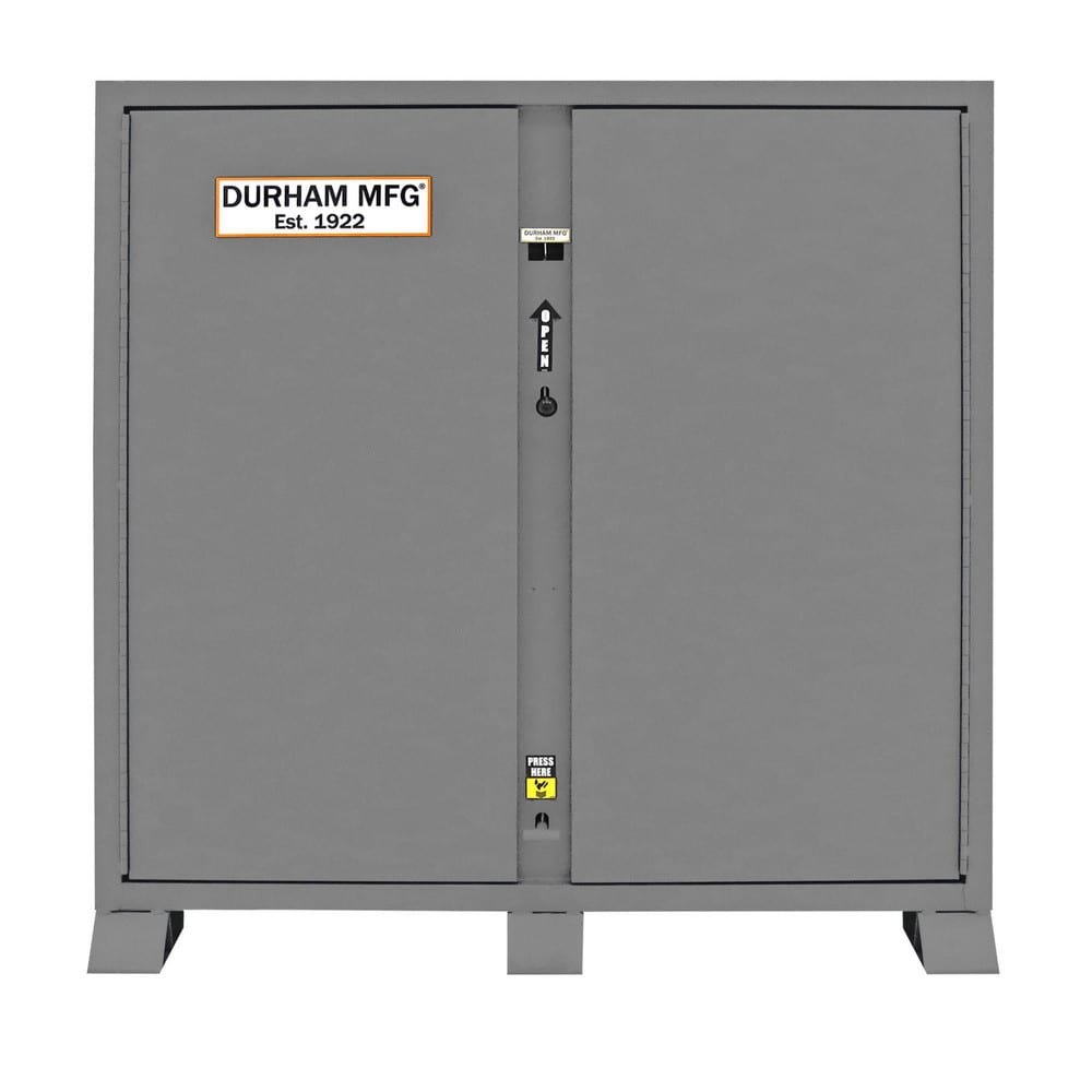 Jobsite Boxes & Cabinets, Type: Cabinet , Forkliftable: Yes , Storage Capacity (Cu. Ft.): 59 , Casters: No , Material: Steel  MPN:JSC-306061-7DR-