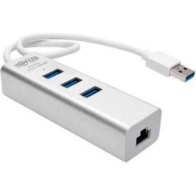 Tripp Lite USB 3.0 SuperSpeed to Gigabit Ethernet NIC Network Adapter with 3-Port USB 3.0 Hub U336-U03-GB