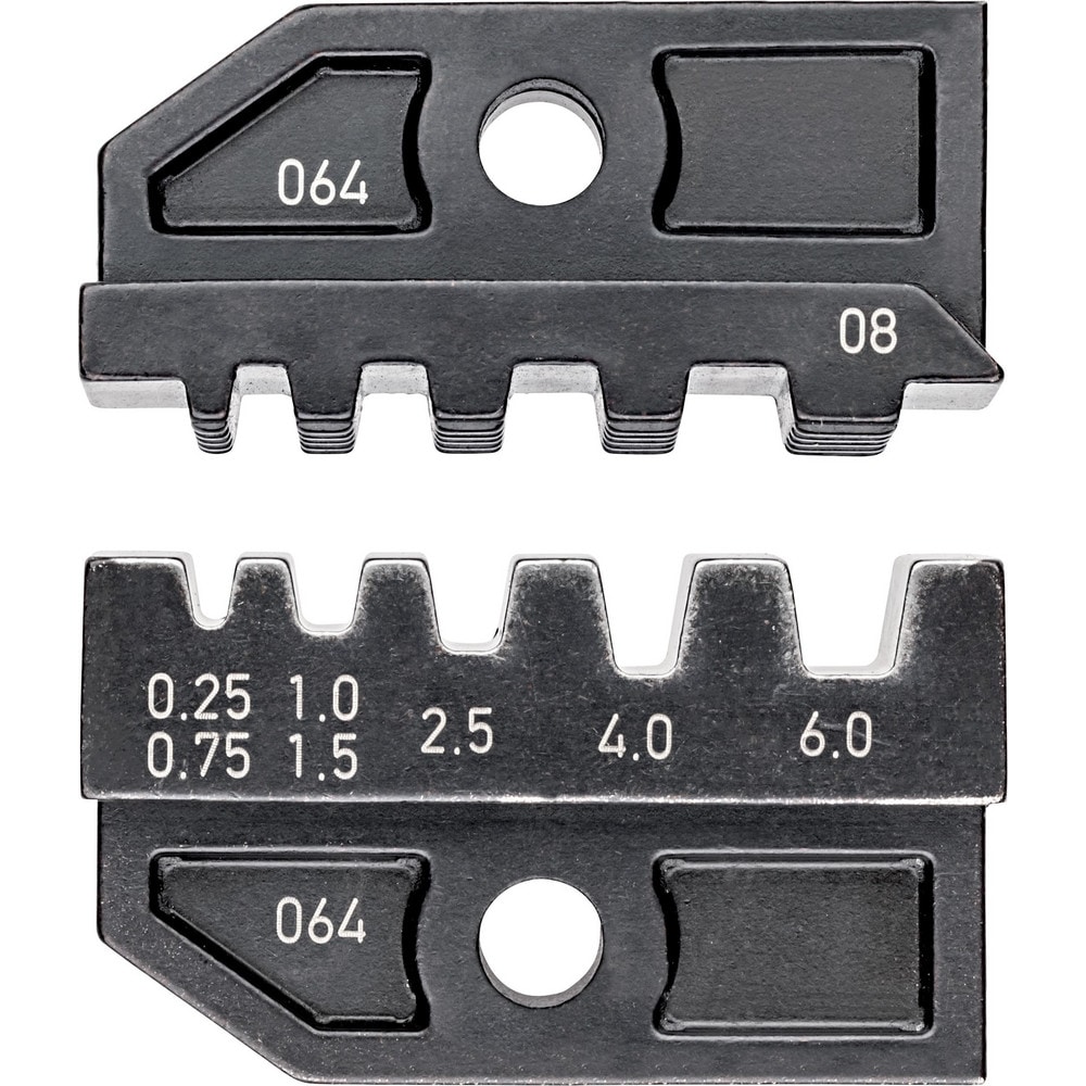 Crimper Dies, Tool Type: Crimping Die , Size: 24 - 10 AWG , Color: Black  MPN:97 49 08