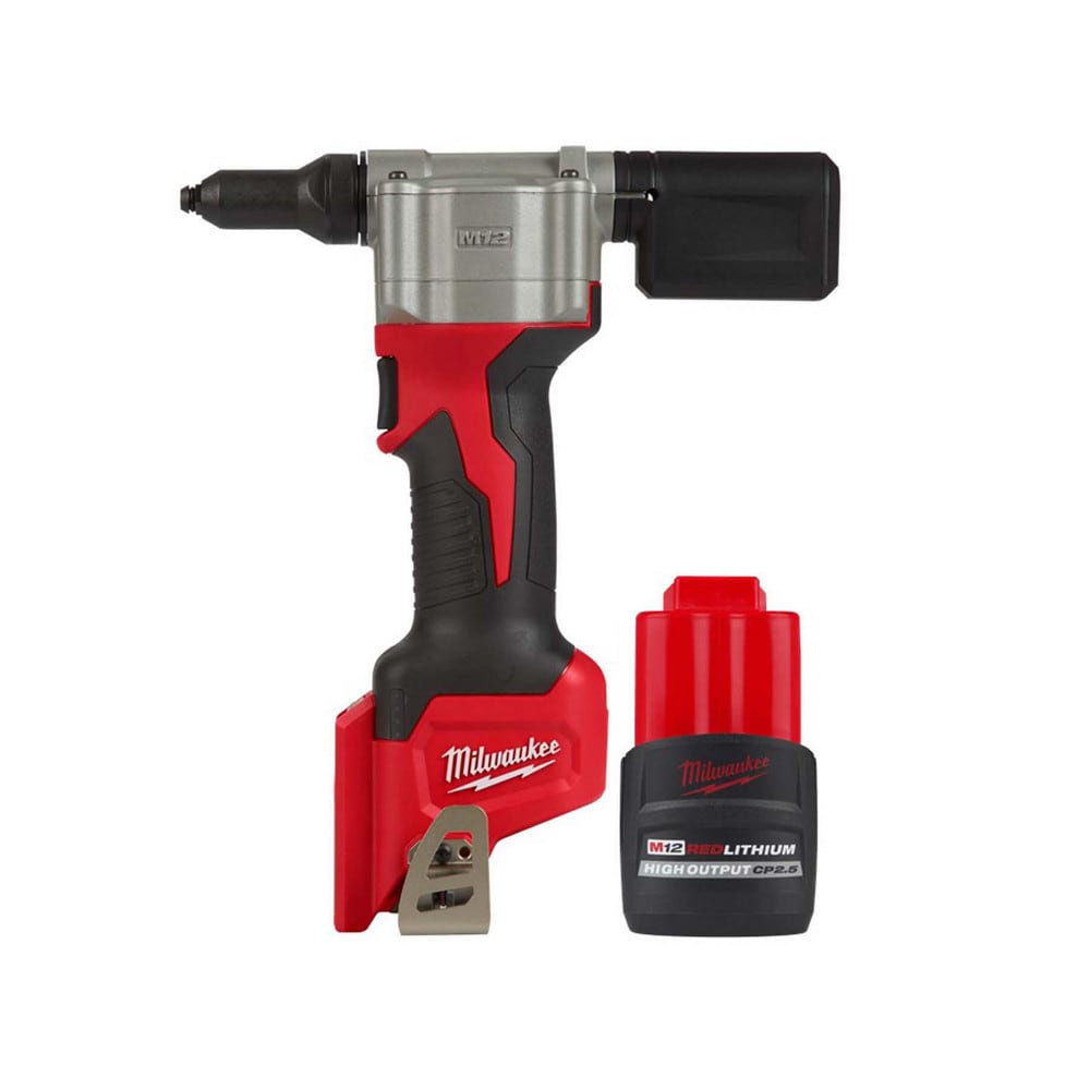 Cordless Riveters, Voltage: 12V , Blind Rivet Diameter Aluminum: 0.09375, 0.125, 0.15625, 0.1875 , Blind Rivet Diameter Stainless Steel: 0.1900  MPN:4609354/9600760