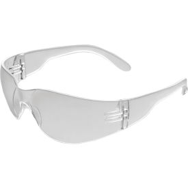 ERB® IProtect® Frameless Safety Glasses Anti-Scratch Clear Lens/Temples Pack of 12 - Pkg Qty 12 WEL17940CLCL