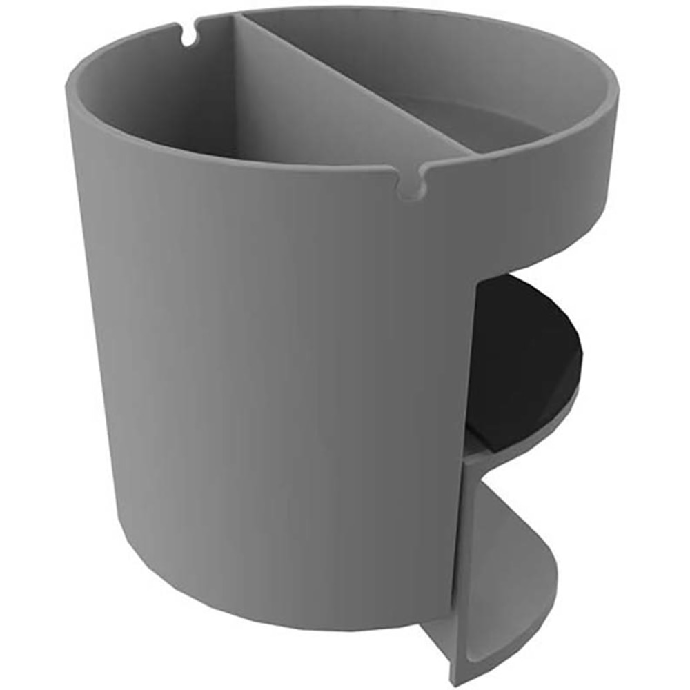 Deflecto Standing Desk Cup Holder Organizer, Gray (Min Order Qty 10) MPN:400001