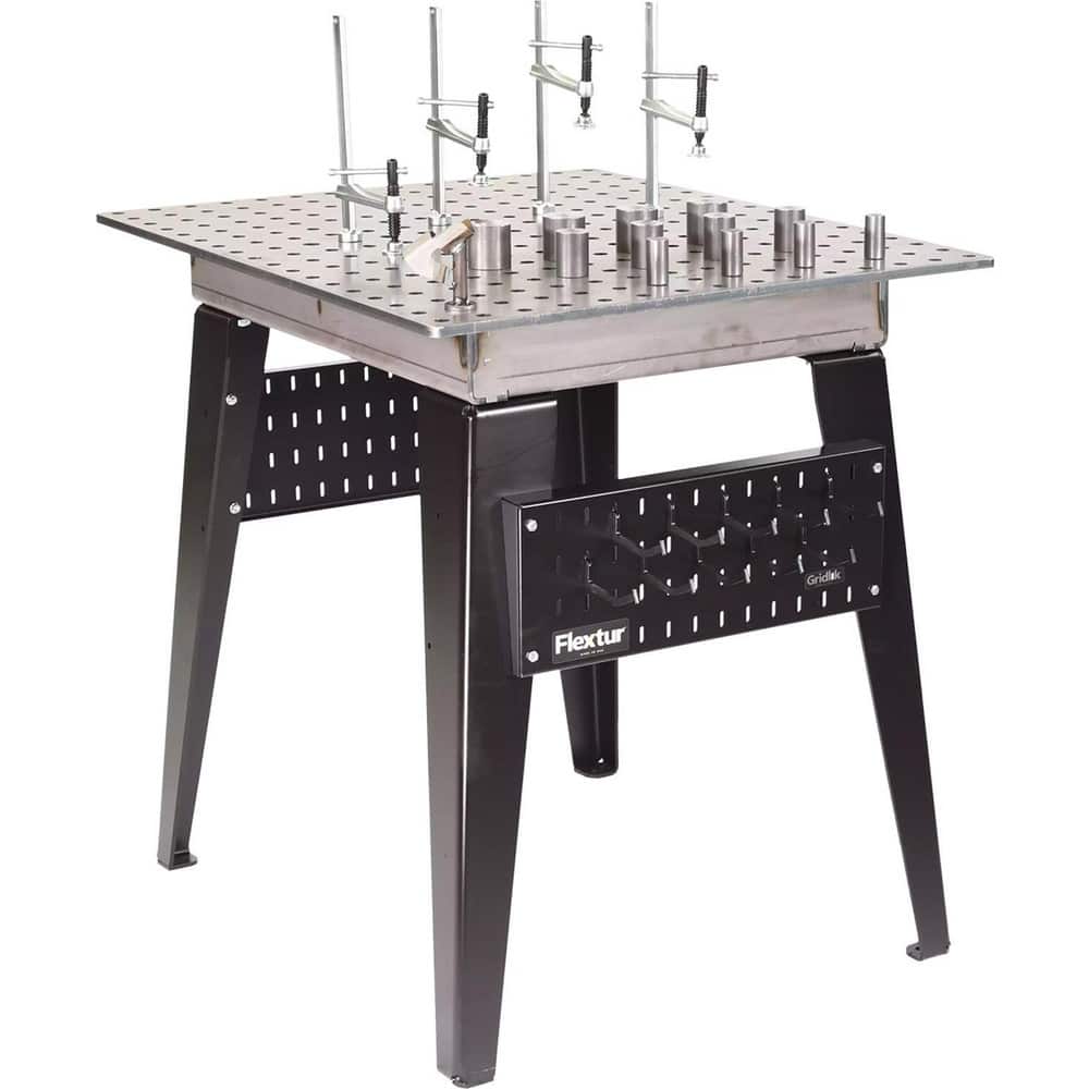 Welding Tables, Overall Width: 30 in , Overall Length: 36 in , Shape: Rectangle , Maximum Load Capacity: 1000.00 , Material: Steel , Finish: Metal MPN:71500003