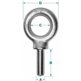 Ken Forging K2003-SS - 304 Stainless Eyebolt - Plain Pattern - 3/8-16 - 1-1/4