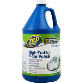 Zep® High-Traffic Floor Polish Gallon Bottle 4 Bottles - ZUHTFF128 ZUHTFF128