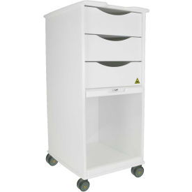 TrippNT™ White MRI Core SP Lab Cart with Clear Sliding Door 15