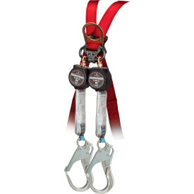 FallTech® 72706TB5 DuraTech 6' Mini SRD Twin-Leg Carabiner & Aluminum Rebar Hooks 72706TB5