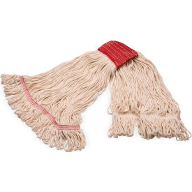 Carlisle® Grease Release Looped End Mop w/ Red Band Large Natural - Pkg Qty 12 369125G00
