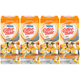 Coffee mate® Liquid Coffee Creamer Hazelnut 0.38 oz Mini Cups 200/Carton NES 35180