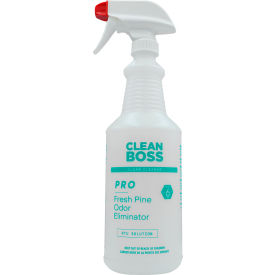 CleanBoss Pro Odor Eliminator Concentrate Fresh Pine Scent 32 oz. Bottle 6/Case 35773314