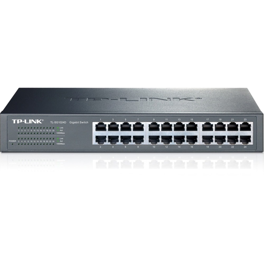 TP-LINK 24-Port Gigabit Desktop/Rackmount Switch, TL-SG1024D MPN:TL-SG1024D