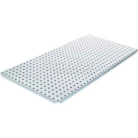 Pegboard Panels - Powdercoat Silver 16 x 32 (2 pc) ALGBRD16x32PTD-SLV