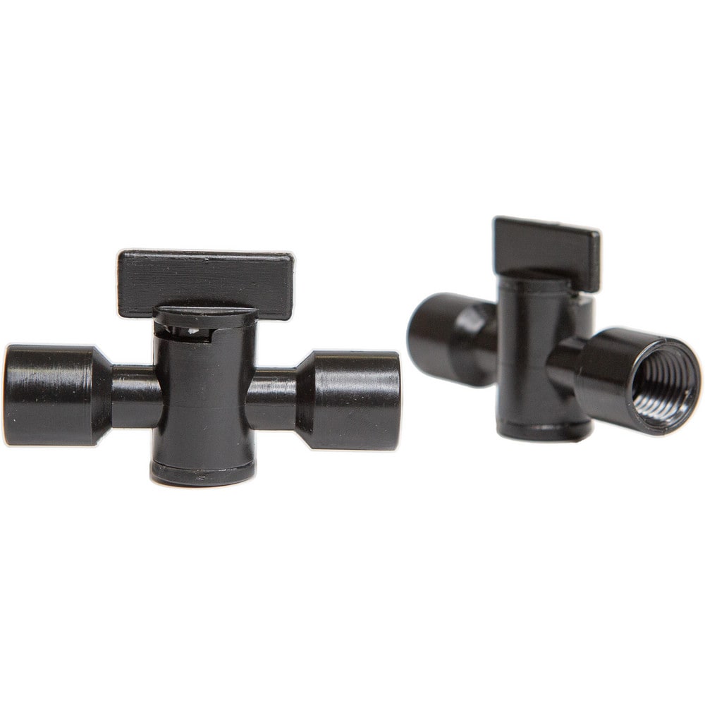 Coolant Hose Valves, Hose Inside Diameter (Inch): 1/4 , System Size: 0.25in , Connection Type: Female x Female , Body Material: POM , Thread Size: 1/4in  MPN:8525-353