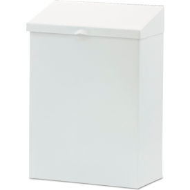 HOSPECO® Feminine Hygiene Waste Receptacle Metal White ND-1W