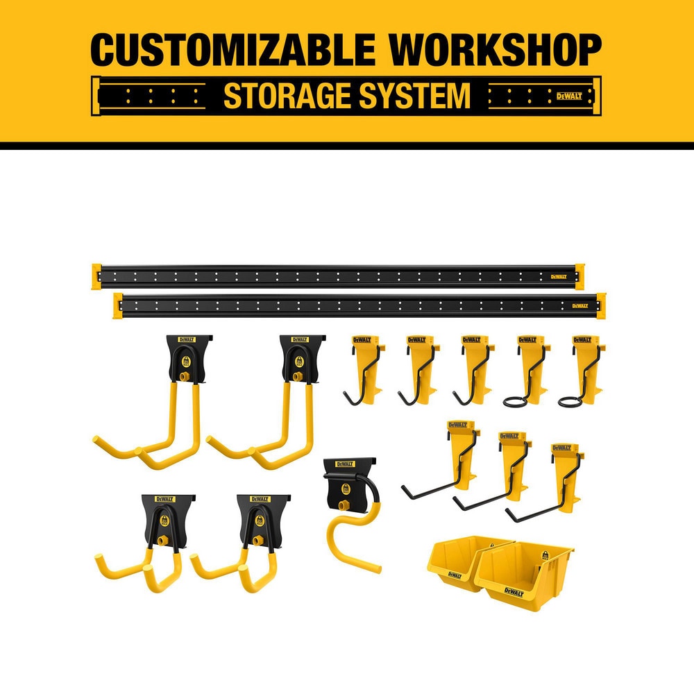Pegboard Hook Sets, Set Type: Hooks , Mount Type: Hanging , For Use With: DEWALT Workshop , Material: Steel, Plastic  MPN:DWST82801