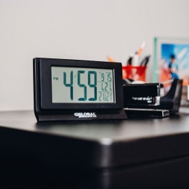 GoVets™ Digital Alarm Clock with Indoor Temperature and Humidity Display 464695