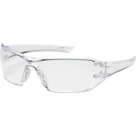 Bouton® Optical Captain Rimless Safety Glasses Clear Lens Anti-Scratch/Anti-Fog Clear Frame - Pkg Qty 12 250-46-0020