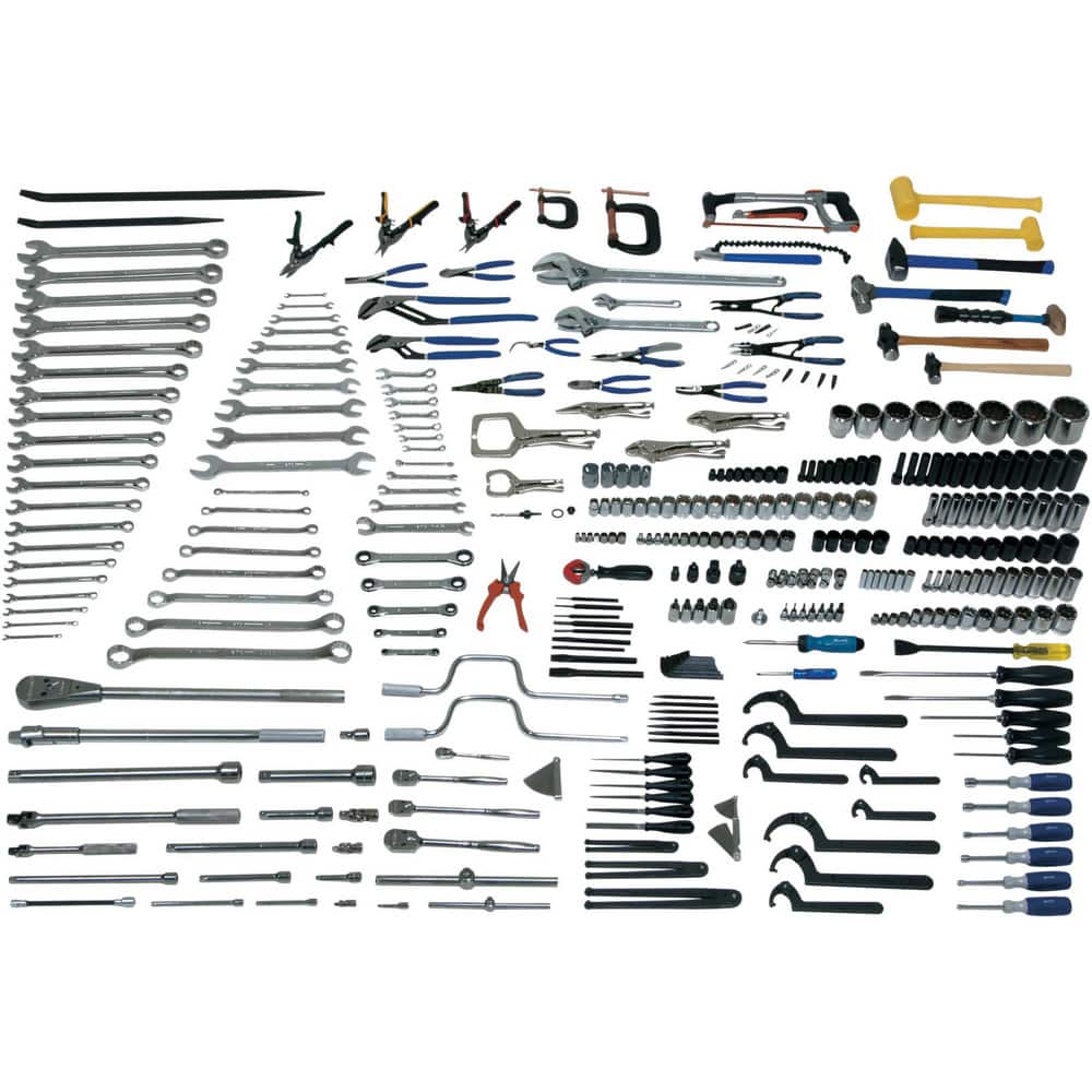 Combination Hand Tool Sets, Set Type: Master Maintenance , Number Of Pieces: 100 , Measurement Type: Inch & Metric , Tool Finish: Chrome  MPN:JHWMASTERTB