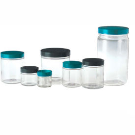 Qorpak GLA-00851 1oz (30ml) Clear Straight Sided Round Jar Only 43-400 Neck Finish Case of 48 GLA-00851