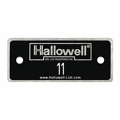 NmbPlt 11 to 25 Blk w/Wht Lettering MPN:NPH11-25