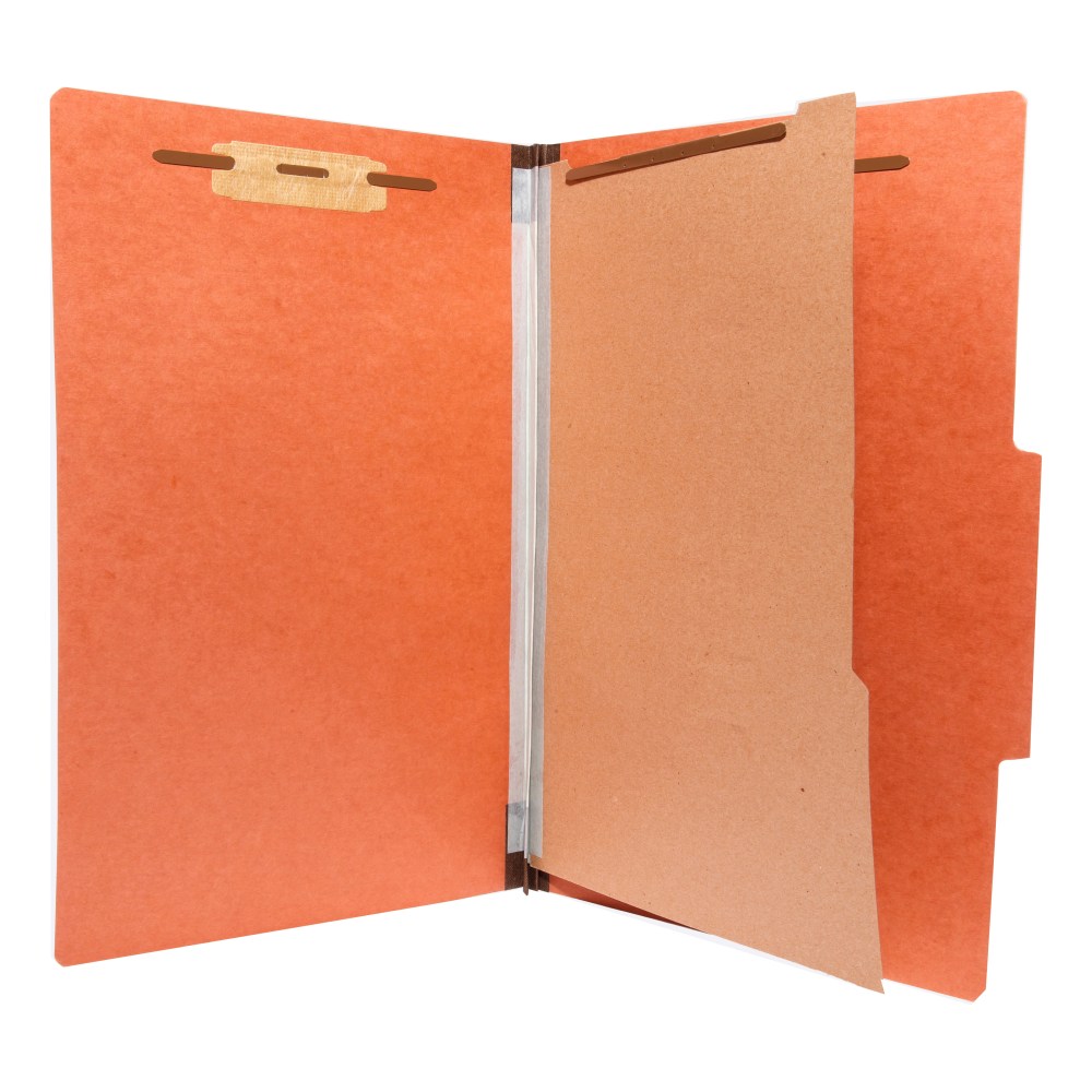 Folders With 1 Divider, 4 Fasteners, 2in Expansion, Legal Size, Red, Unit Of 20 (Min Order Qty 2) MPN:12111PR