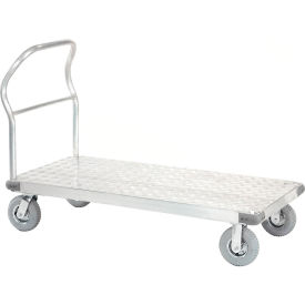 GoVets™ Aluminum Diamond Deck Platform Truck 48x24 1200 Lb. Cap. 8