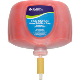 GoVets™ Red Scrub Heavy Duty Hand Cleaner Cherry Scent 2L Refill - 4/Case 454641